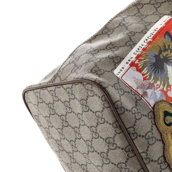 Gucci Courrier Convertible Soft Open Tote GG Coated Canvas with Applique Large - Picture 6 of 7